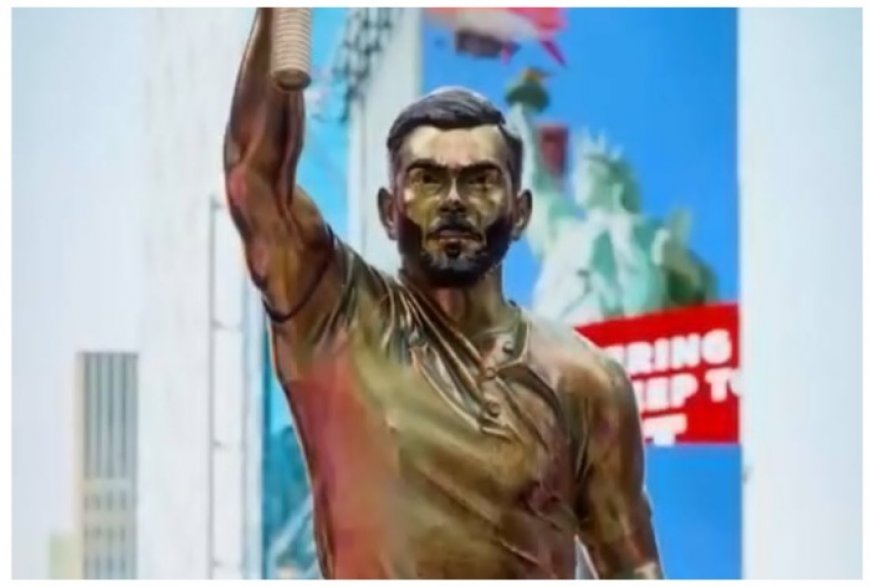 Virat Kohli Craze Grips United States As India Icon’s Life-Sized Statue Unveiled At Times Square In New York – WATCH