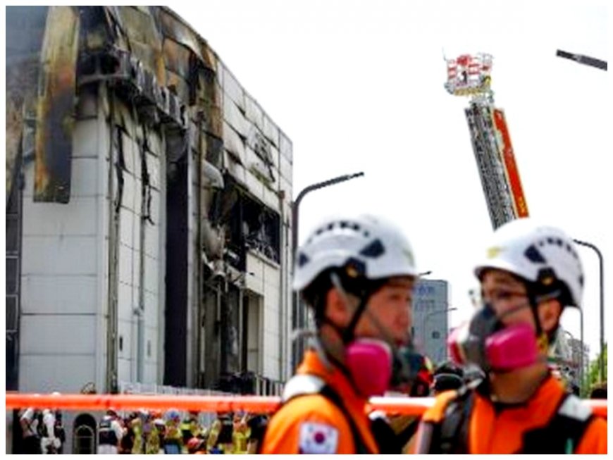 Massive Fire At South Korean Lithium Battery Plant Kills 22 Workers