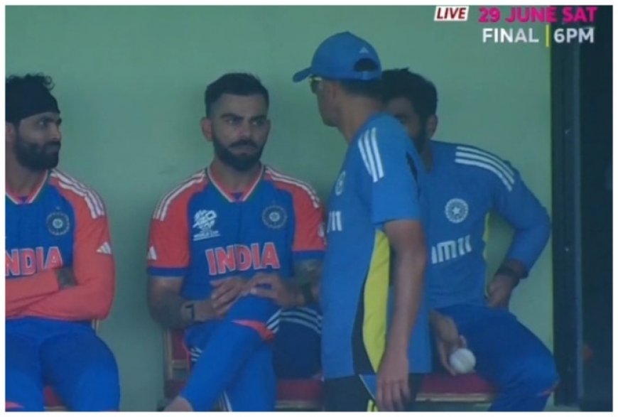 Rahul Dravid Consoles Virat Kohli After India Batter Falls For Single Digits In T20 World Cup Semifinal Vs England – WATCH