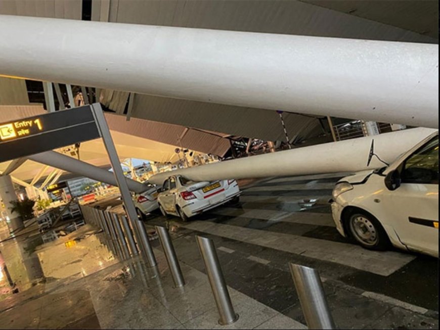No Loud Noise, Chaos When Iron Rods Crashed Down On Cars Below; Eyewitnesses Recount Horror As Roof Collapsed At Delhi Airport Terminal-1