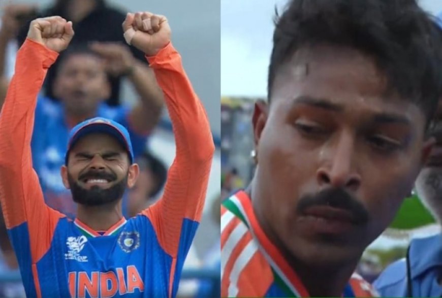 Virat Kohli, Hardik Pandya in Tears After India Win T20 World Cup 2024 Title Beating South Africa In Final – WATCH