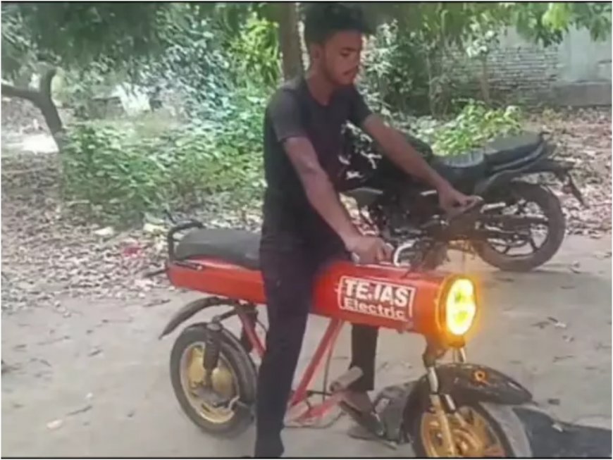 Meet Mohammad Riyaz, Car Wash Attendant From Bihar Who Built Eco-friendly Bike Using Scrap