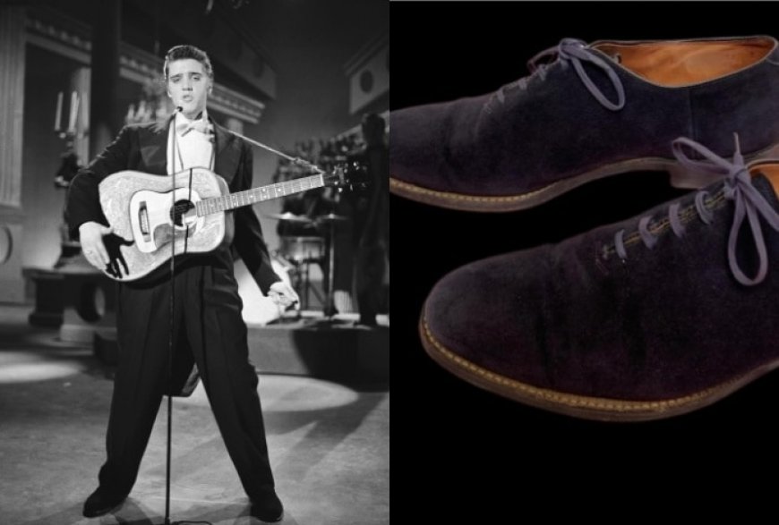 Elvis Presley’s Iconic 1950’s Blue Suede Shoes Auctioned for $150,000 – See Pic