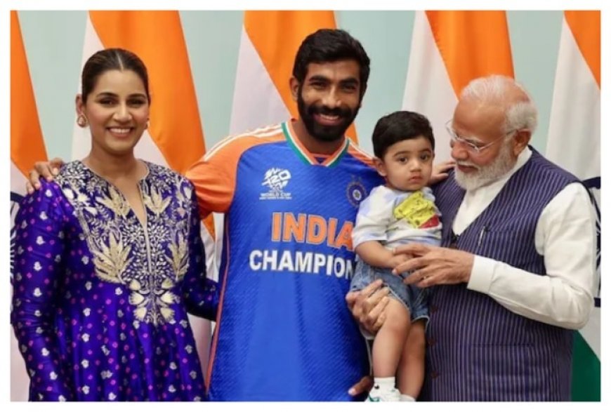 PM Modi’s Heartwarming Moment with Jasprit Bumrah’s Son Goes Viral