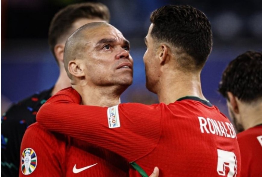 Cristiano Ronaldo Consoles Tearful Pepe After Portugal Exit Euro 2024 With Quarterfinal Loss To France