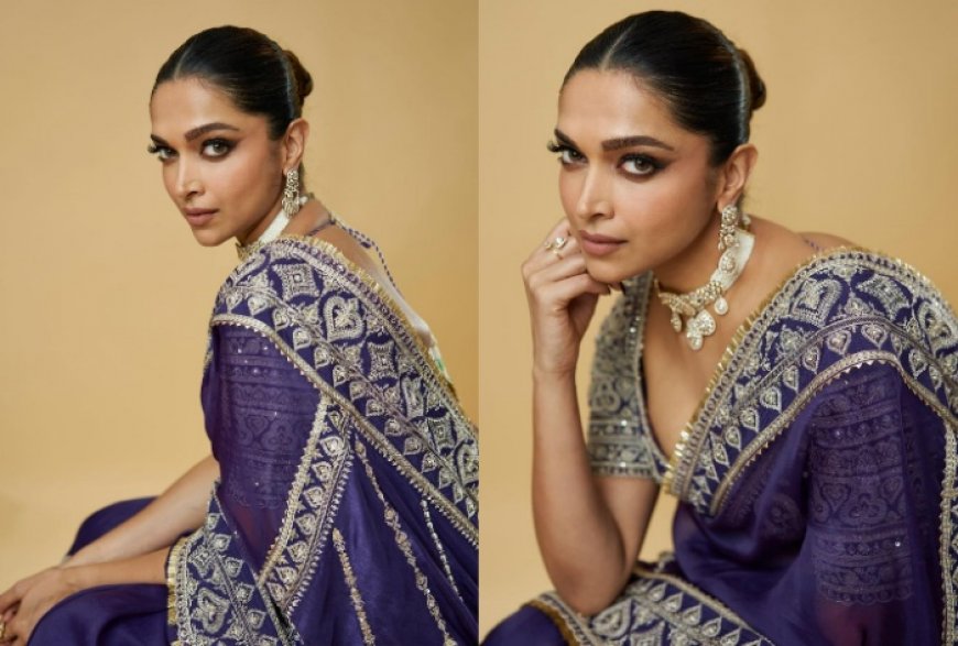 Mother is Mothering! Deepika Padukone Cradles Her Baby Bump in Embroidered Organza Saree, Ranveer Singh Goes ‘Hayyye’ – See Pics