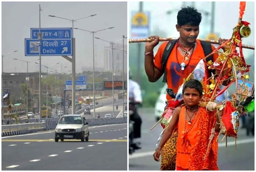 Attention Commuters: Traffic Restrictions on Delhi-Meerut Expressway, NH 58 for 14 Days for Kanwar Yatra; Check Dates