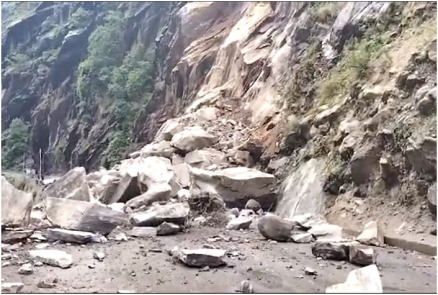 Chamoli-Badrinath Highway Blocked Due to Falling Debris, Rainfall Alert in Many Districts