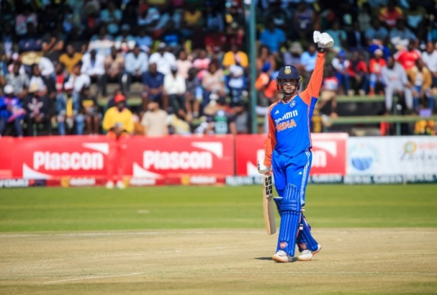 Abhishek Sharma Smashes Maiden Hundred In Just 46 Balls During IND vs ZIM 2nd T20I