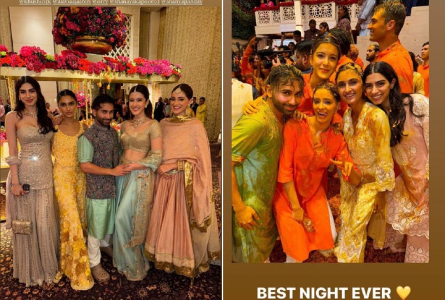 Inside Anant-Radhika’s Haldi: Ananya, Orry And Shanaya Enjoy The Magical Night Covered in Flowers And Turmeric- Unseen PICS