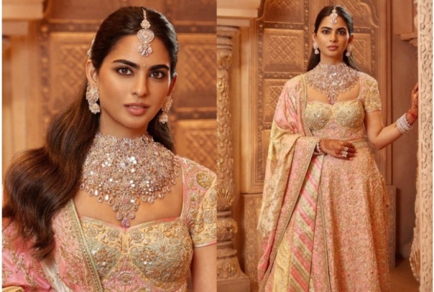 Isha Ambani Exudes Unmatched Ethnic Glamour in Triple-Toned Lehenga, But That Giant Diamond Necklace Stole The Night- Pics