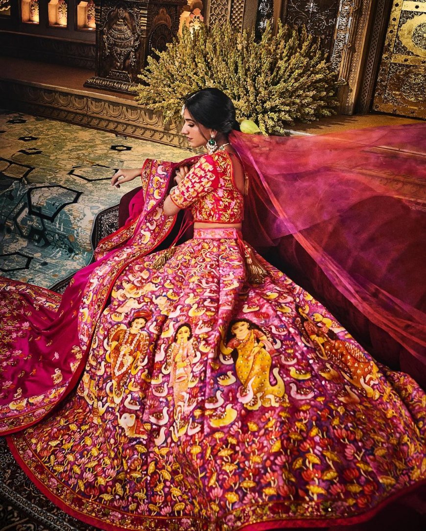 Radhika Merchant Wears Most Unique Lehenga For Her First Evening as ‘Mrs Ambani’: Ode to Anant, Real Lotus Flowers and More