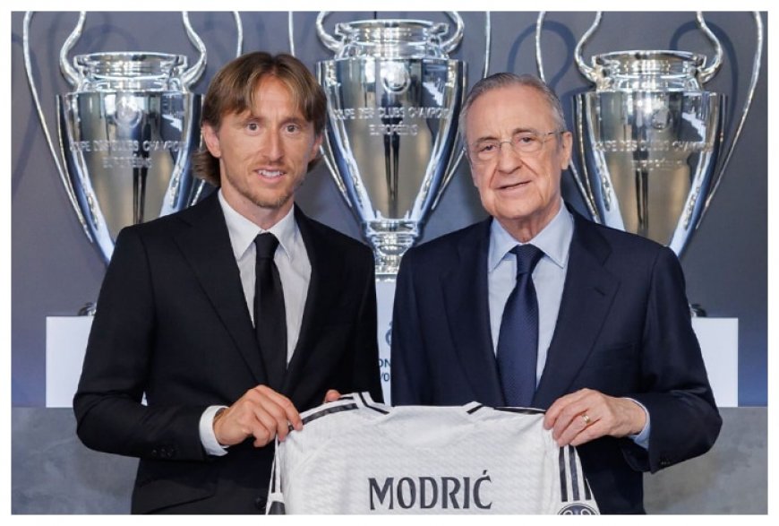 Luka Modric Extends Contract With Real Madrid Until 2025, Appointed Club Captain