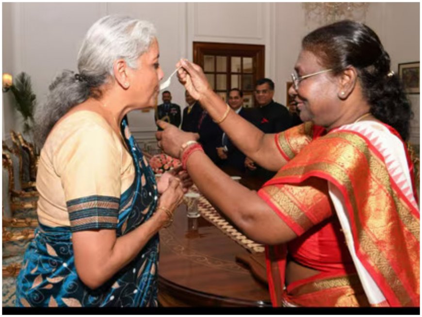 ‘Dahi Cheeni Moment’: President Droupadi Murmu Feeds Spoon Of Good Luck To FM Sitharaman Ahead Of Budget 2024