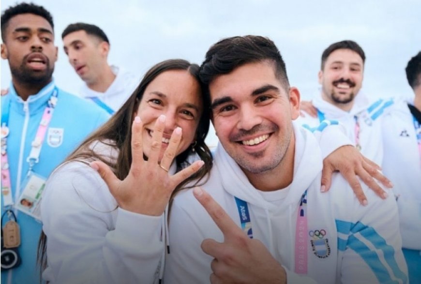 Love Is In The Air At Paris Olympics 2024 As Argentine Couple Enjoy Romantic Day At Games Village – WATCH