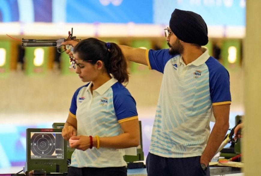 BREAKING: Manu Bhaker Creates History At Paris Olympics 2024, Combines With Sarabjot Singh To Win Mixed Team Bronze