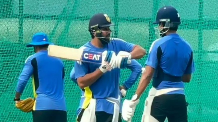 Rohit Sharma HELPS Shreyas Iyer Improve His Pull Shot Ahead of India’s ODI Series vs Sri Lanka | VIRAL PIC