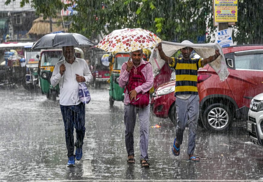 Delhi Rains LIVE: Heavy Downpour Lashes National Capital; Traffic Jams And Waterlogging Disrupt Commute