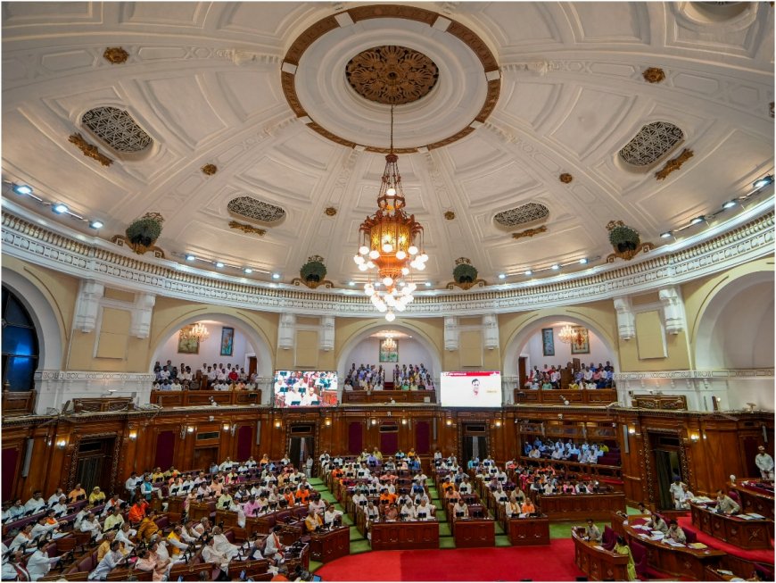 Heavy Rains Flood UP Vidhan Sabha Building Amid Monsoon Session | Watch