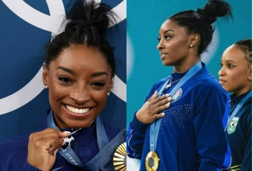 Simone Biles Clinches Another Gold But Her Diamond GOAT Necklace is Making Headlines – Here is Why