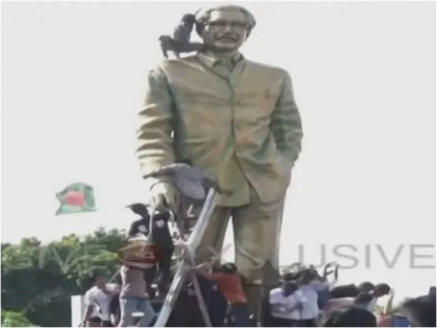 Sheikh Mujibur Rahman’s Statue Vandalised By Bangladeshi Protesters: All You Need To Know About The Former President