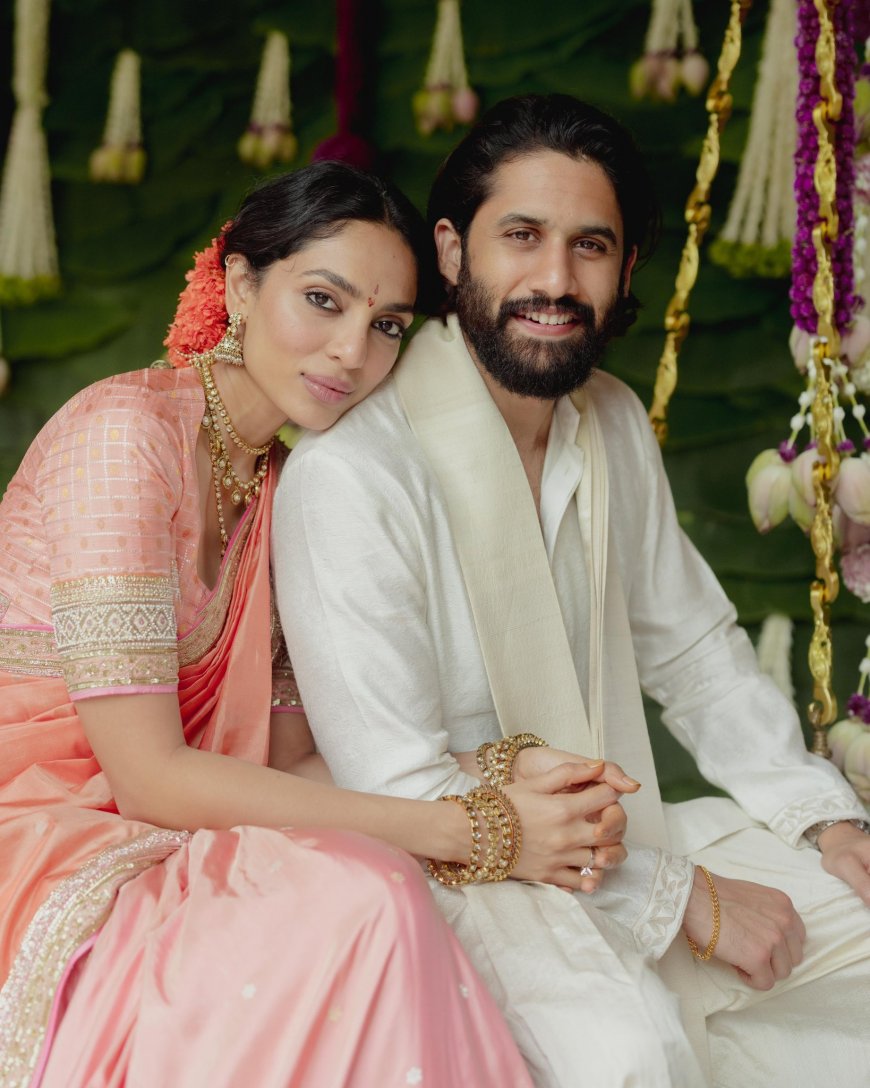 Naga Chaitanya-Sobhita Dhulipala Are Engaged, Nagarjuna Welcomes Daughter-In-Law on ‘8.8.8’; See Couple’s South Indian Looks