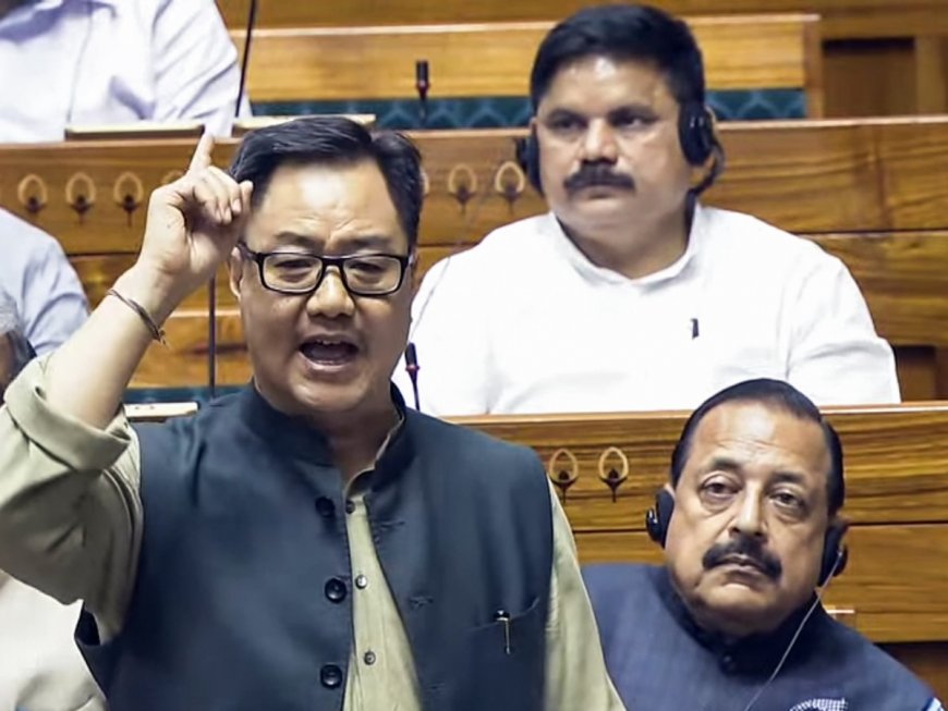 Kiren Rijiju Defends Waqf Bill In Parliament, Says ‘We Are Not Running Away Anywhere’