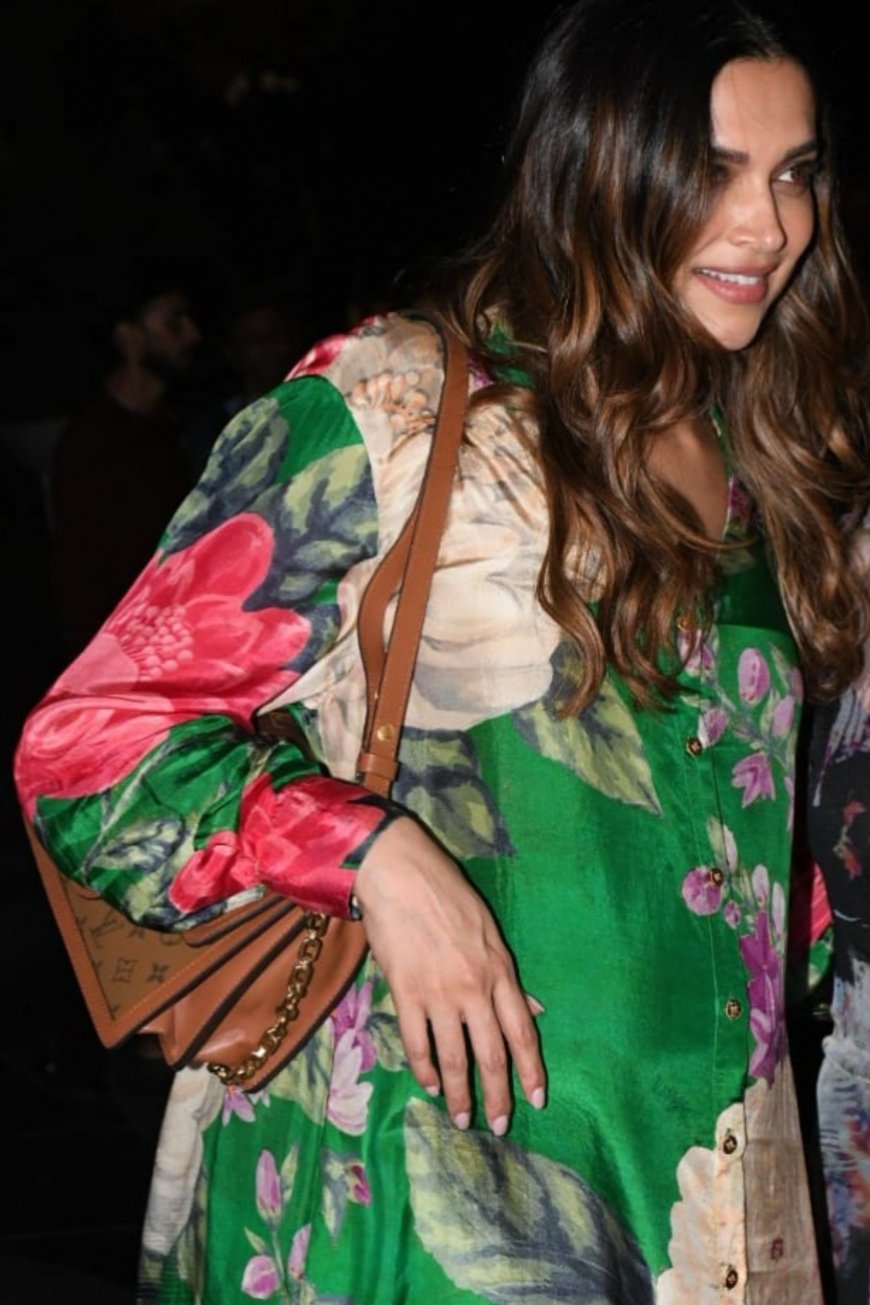 Deepika Padukone Gives Style Lessons To Moms-To-Be In A Comfy and Chic Floral Kurta Set by Sabyasachi