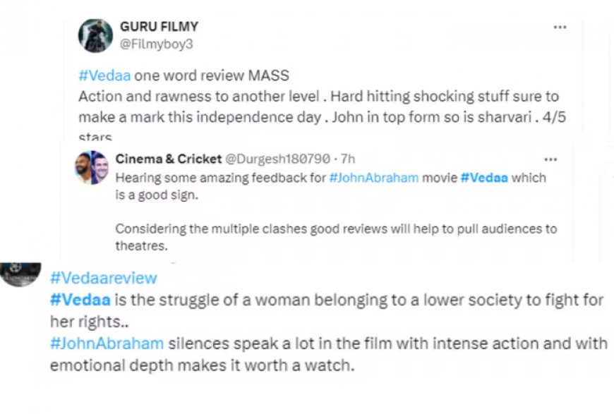 Vedaa Twitter Review: John Abraham-Sharvari Wagh’s Action Flick Gets Mixed Reactions, Fans Call It ‘Super Dark Content’