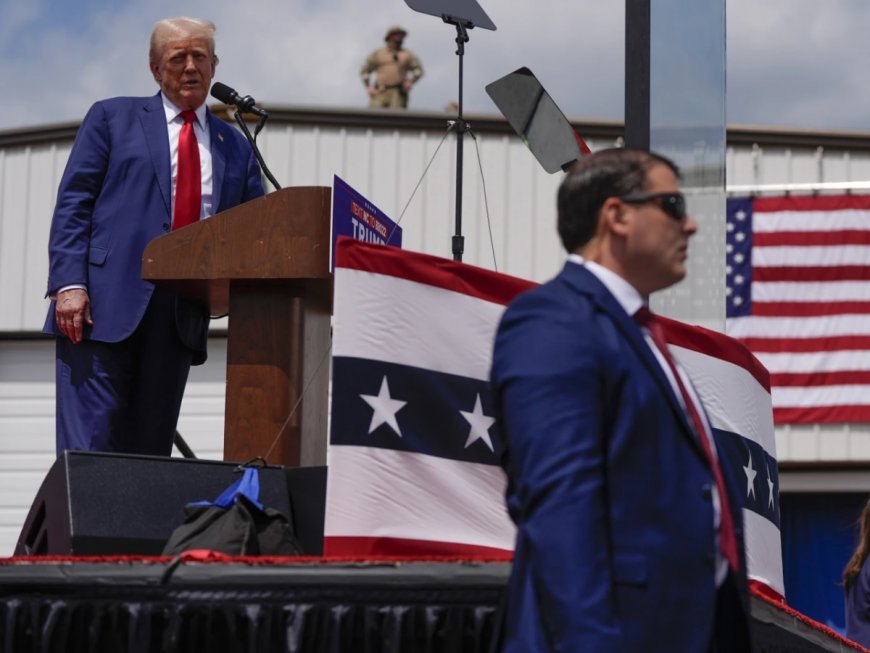 Donald Trump Speaks From Behind Bulletproof Glass At First Outdoor Rally Since His Attempted Assassination