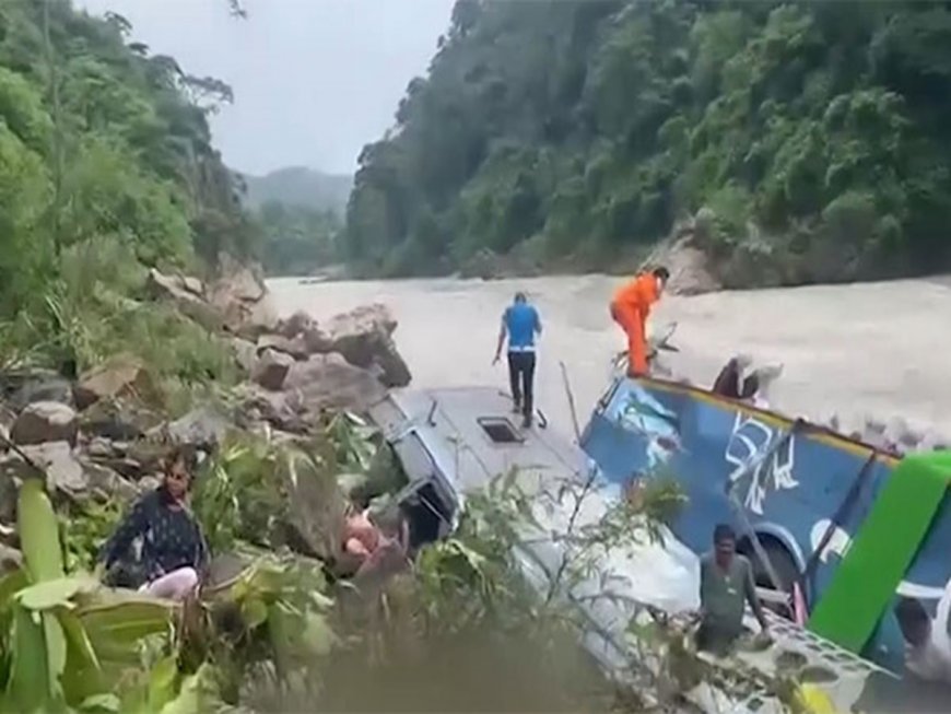 14 Dead As Indian Passenger Bus From Pokhara Plunges Into Marsyangdi River In Nepal, Rescue Ops On