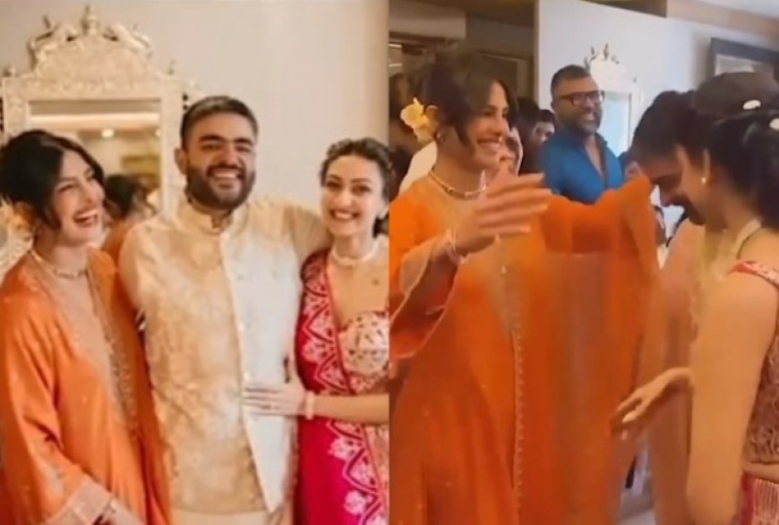 Priyanka Chopra Turns Heads as The Grooms’s Sister in Vibrant Orange Kurta, Gold Kadhas And Stylish Top Knot- Watch