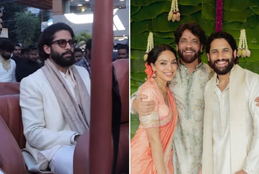 Is Naga Chaitanya Marrying Sobhita Dhulipala? Viral Video of Actor as Groom in Vintage Car Sparks Speculation – Check Netizens’ Reactions