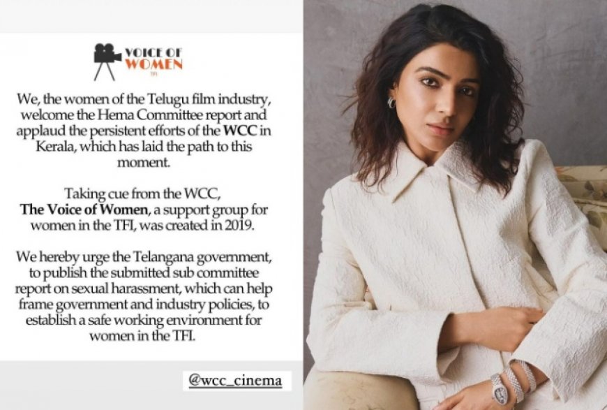 Samantha Ruth Prabhu Demands Telangana Govt to Release Hema Committee Report: ‘We, The Women of Telugu Film…’