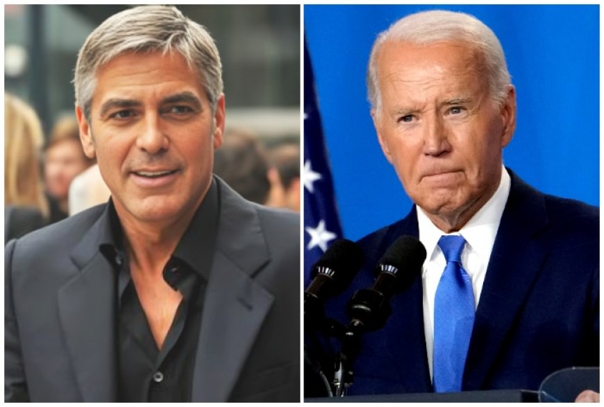 Hollywood Star George Clooney Praises Joe Biden For Dropping Out Of US Presidential Race