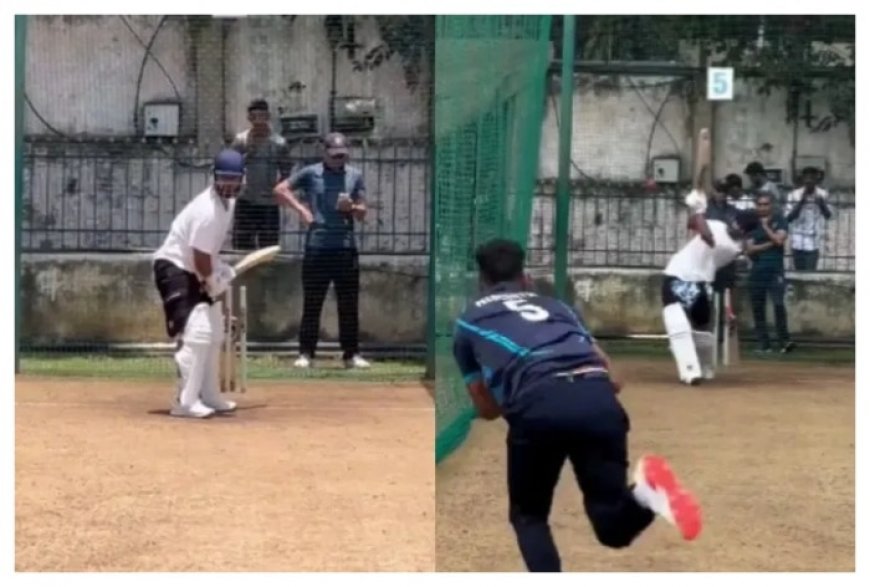 Watch: Rishabh Pant Works Hard In Nets Ahead Of Duleep Trophy 2024