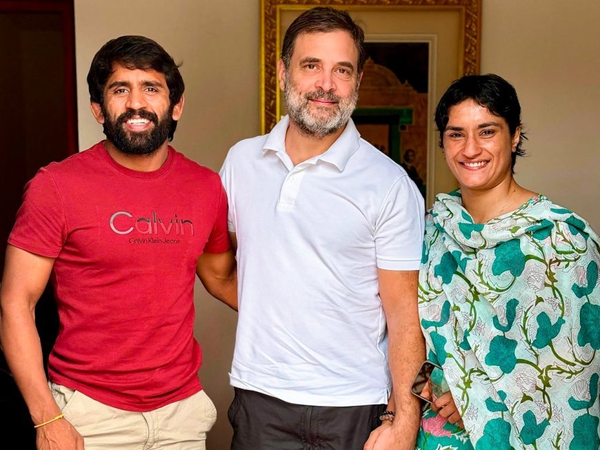 Vinesh Phogat, Bajrang Punia To Contest Haryana Elections as Congress Candidates: Report