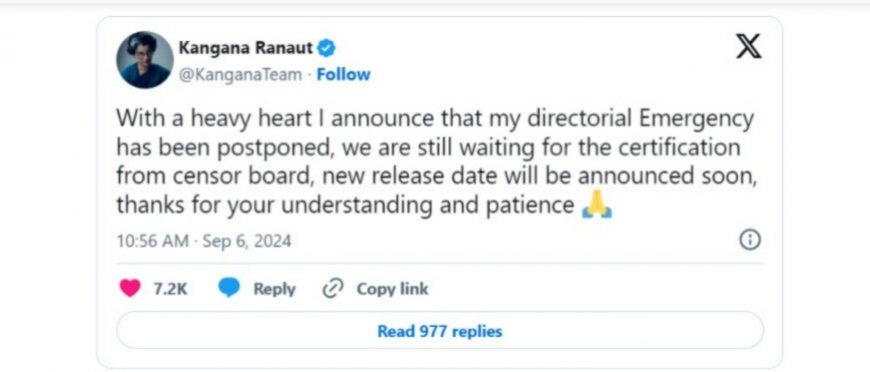 Emergency Postponed! Kangana Ranaut Confirms Her Political Drama’s New Release Date Will Be Announced Soon