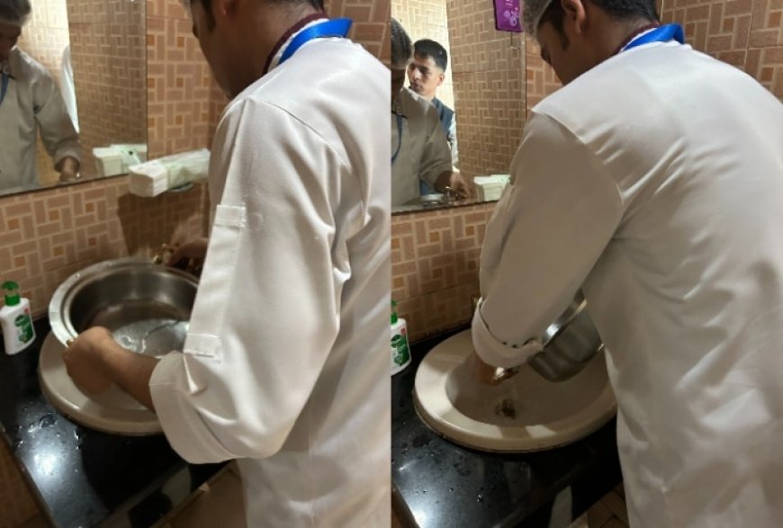 AFG Vs NZ, One-Off Test: Hygiene Goes for a toss as caterers use urinal washrooms to clean utensils At Greater Noida stadium