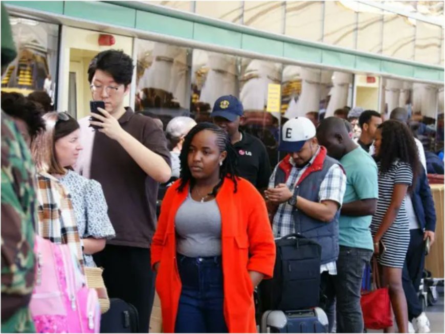 Passengers left stranded at Jomo Kenyatta International Airport after employees begin strike against Adani deal