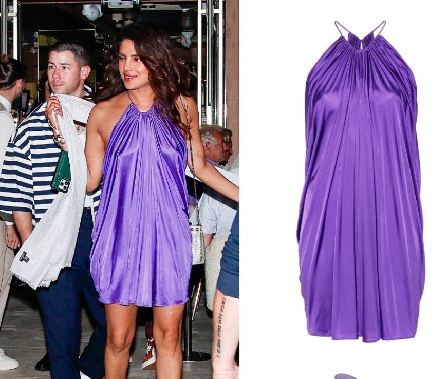 Priyanka Chopra’s fabulous halter neck violet dress sets weekend style goals like nothing else- Check price!