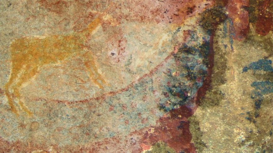 Fossils of an extinct animal may have inspired this cave art drawing