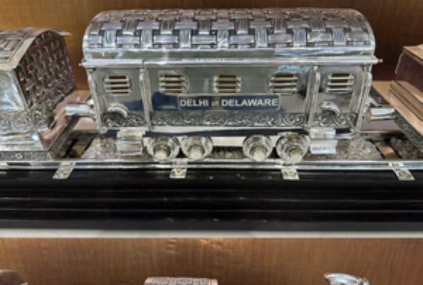 PM Modi gifts antique silver hand-engraved train model to Biden