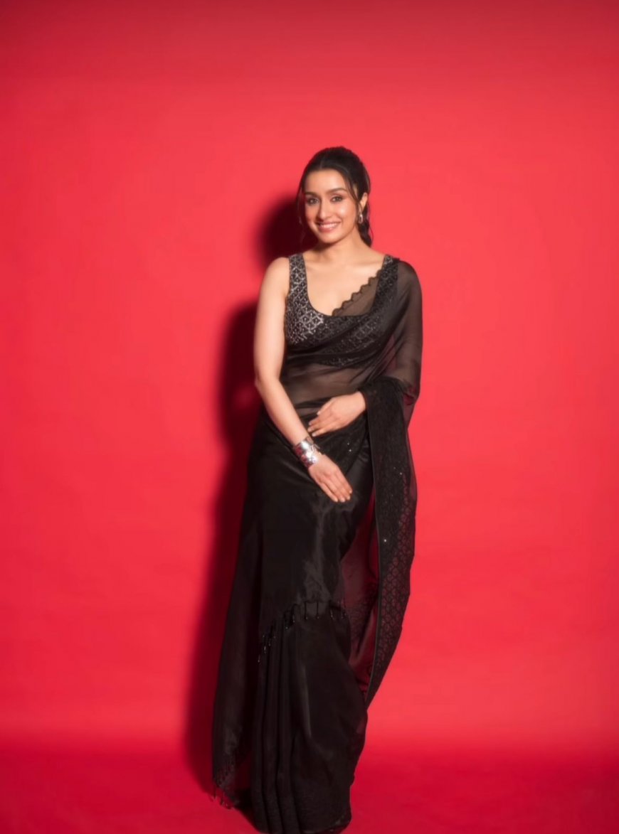 Shraddha Kapoor steals the show at Arabian event in ethereal black Devanagari saree worth Rs…