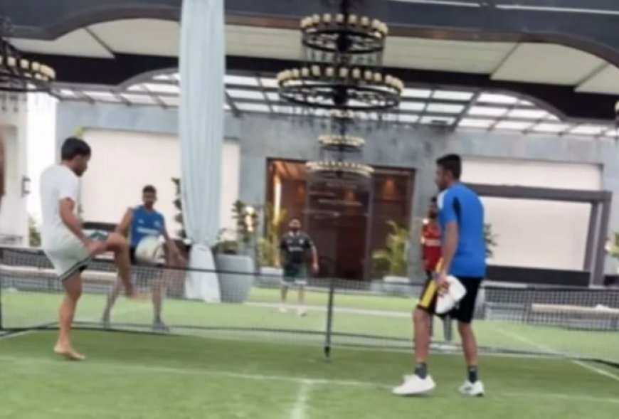 IND vs BAN 2024: Pant, Siraj, Ashwin and Dhruv seen playing footvolley amidst rain in Kanpur Test match