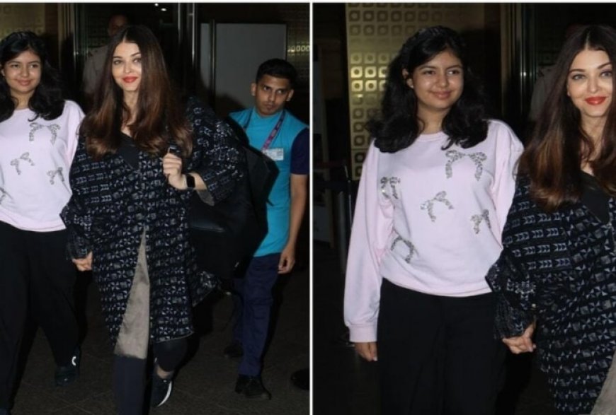 Video: Aishwarya Rai and Aaradhya return to Mumbai after attending IIFA awards, flash million dollar smiles as they get clicked at airport