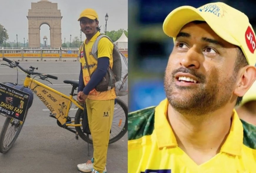 MS Dhoni’s die hard fan travels 1200 KM on bicycle, camps outside Thala’s Ranchi farmhouse to meet idol