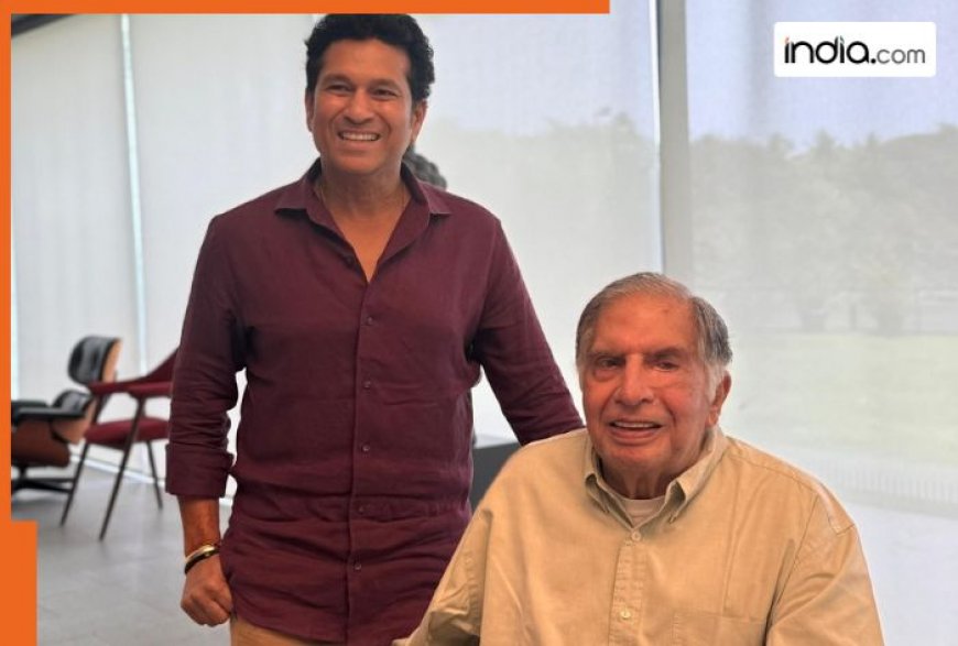 ‘God of cricket’ Sachin Tendulkar got emotional after meeting Ratan Tata, Mumbai maestro’s post goes viral